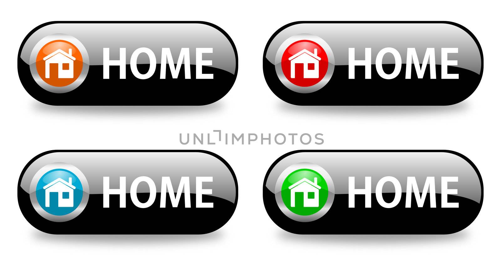 home glossy icon