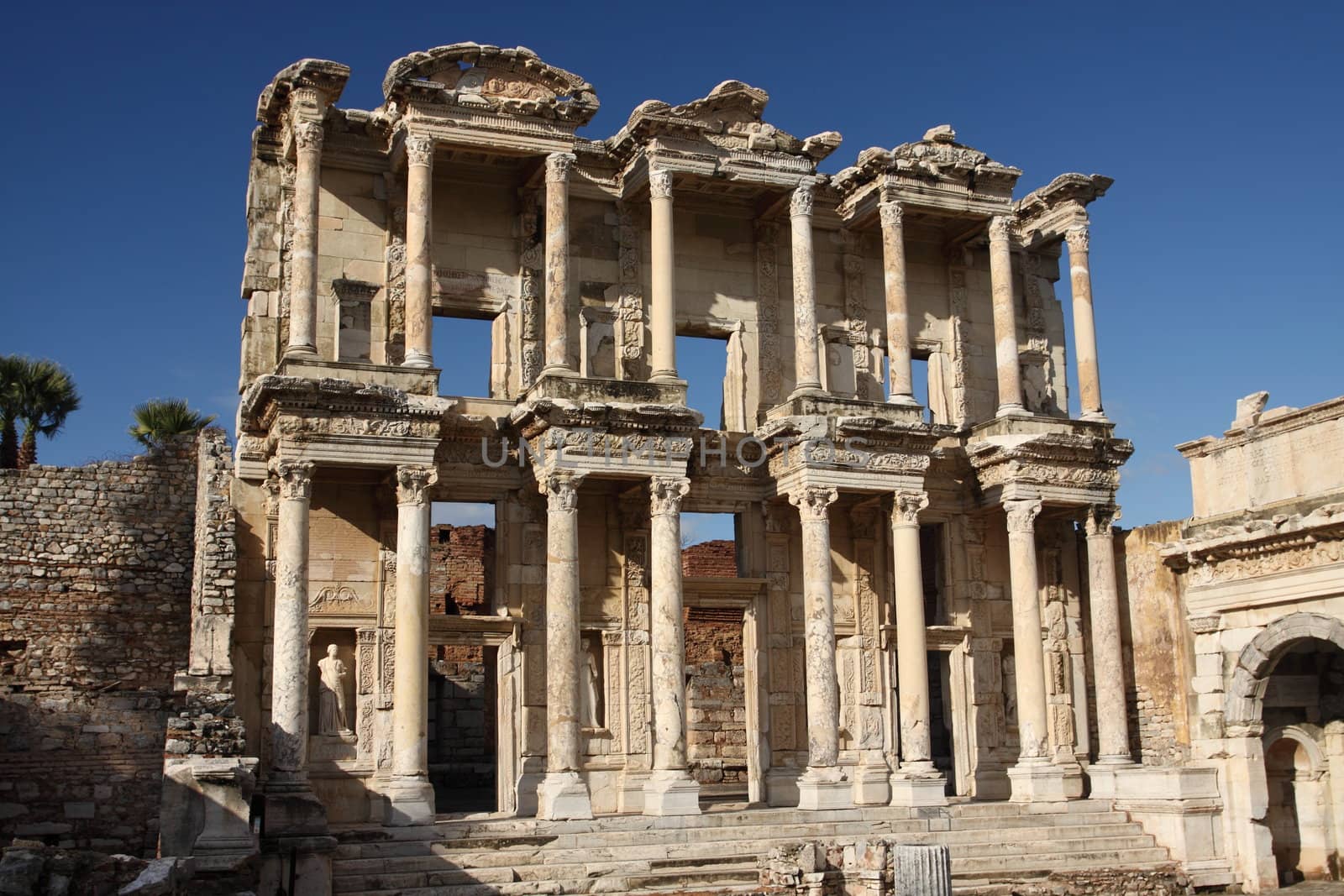 Library of Celsus, ruins of ancient  Ephesus,  Turkey 