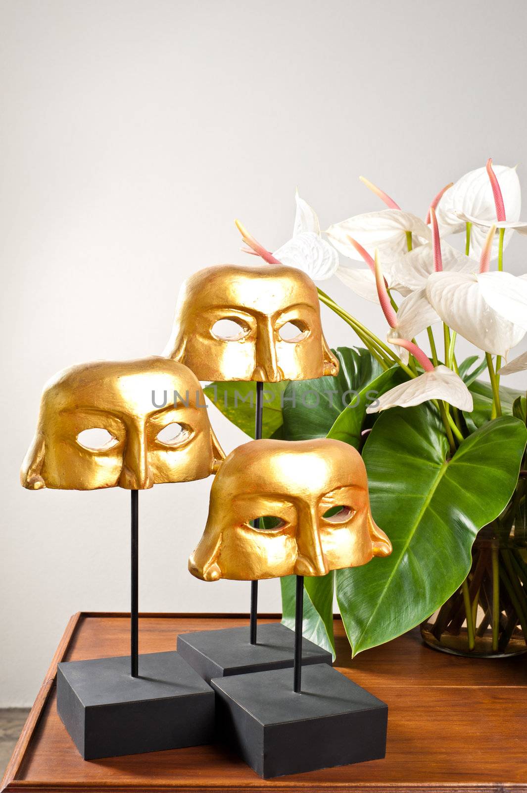 Golden masks  by 3523Studio