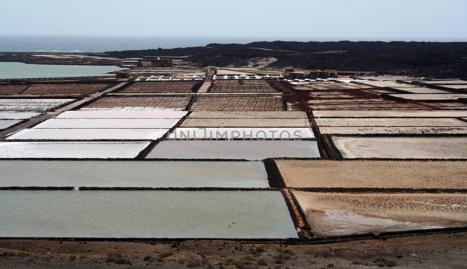 Salt works in Lanzarote by adrianocastelli