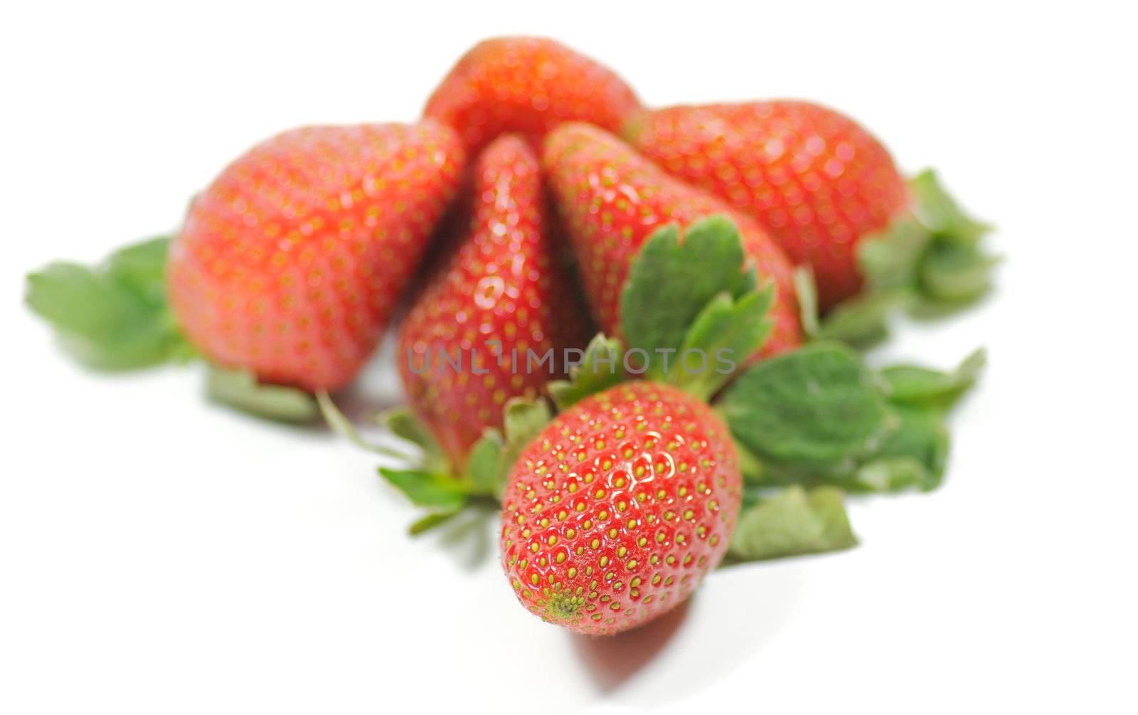 Strawberry isolated on white background by zhekos