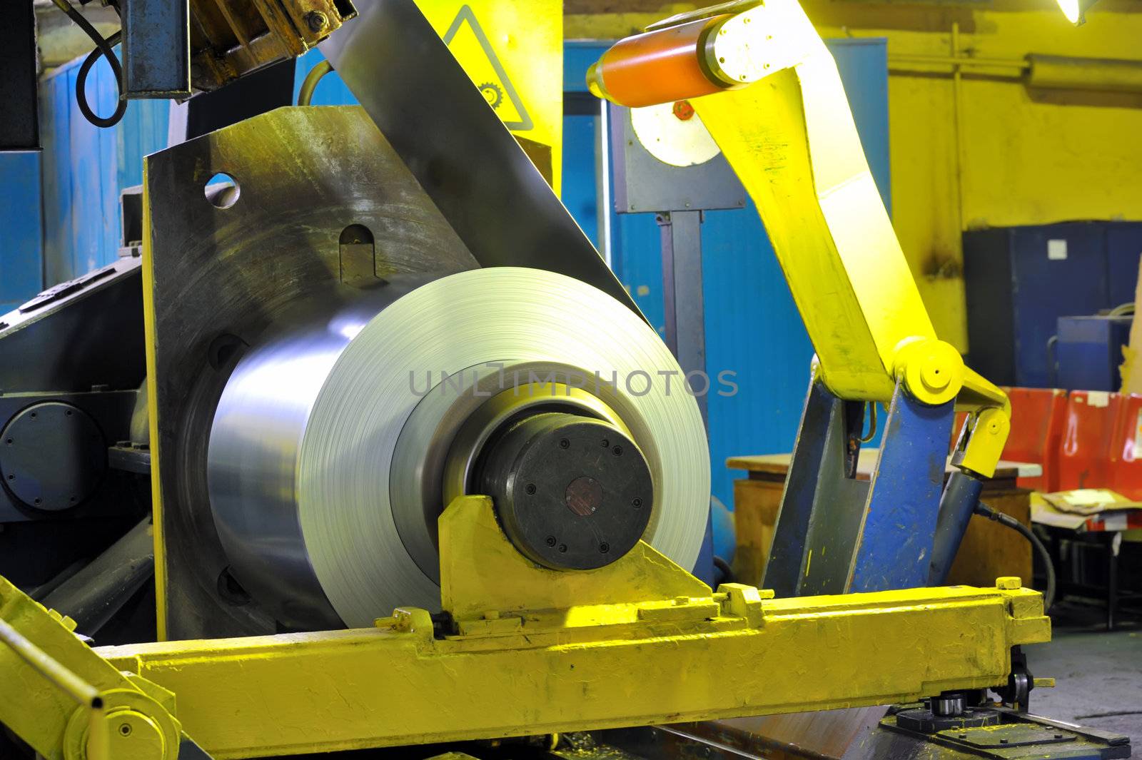 rolls of steel sheet