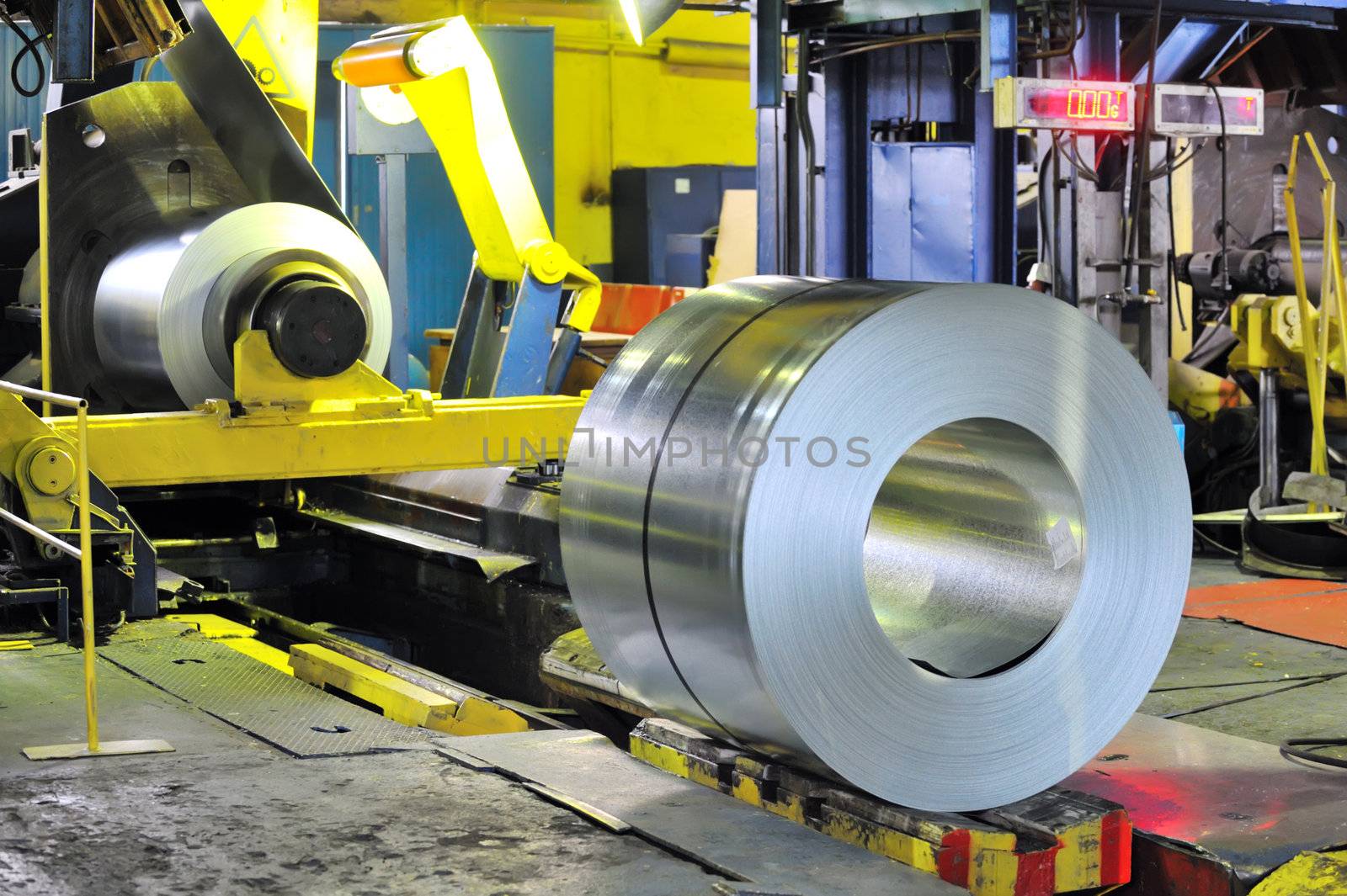 rolls of steel sheet