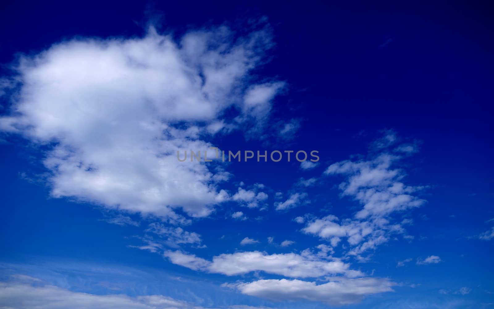 Blue sky and clouds background