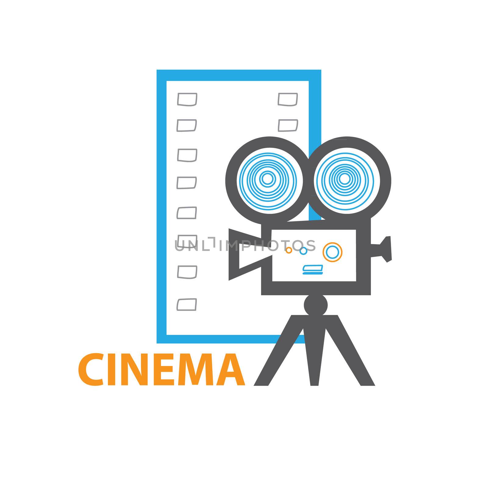 Template icon Art - a symbol of cinema. Vector sign.