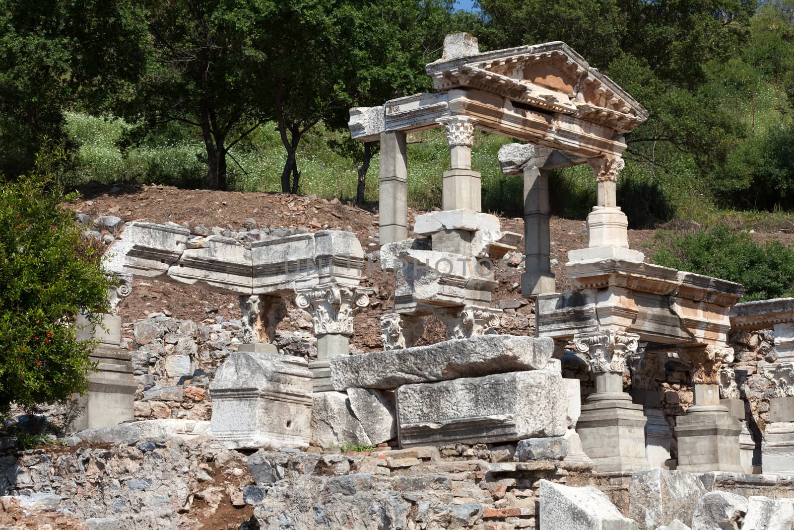 Fountain of Trajan  in the ancient Greek city Ephesus