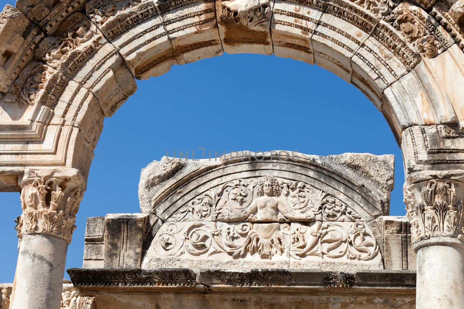 Temple of Hadrian  in the ancient Greek city Ephesus