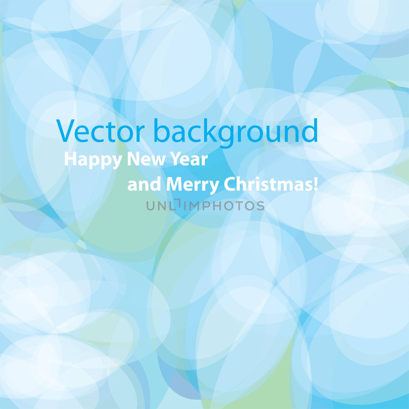 Modern soft blue background for your Christmas design. Vector.