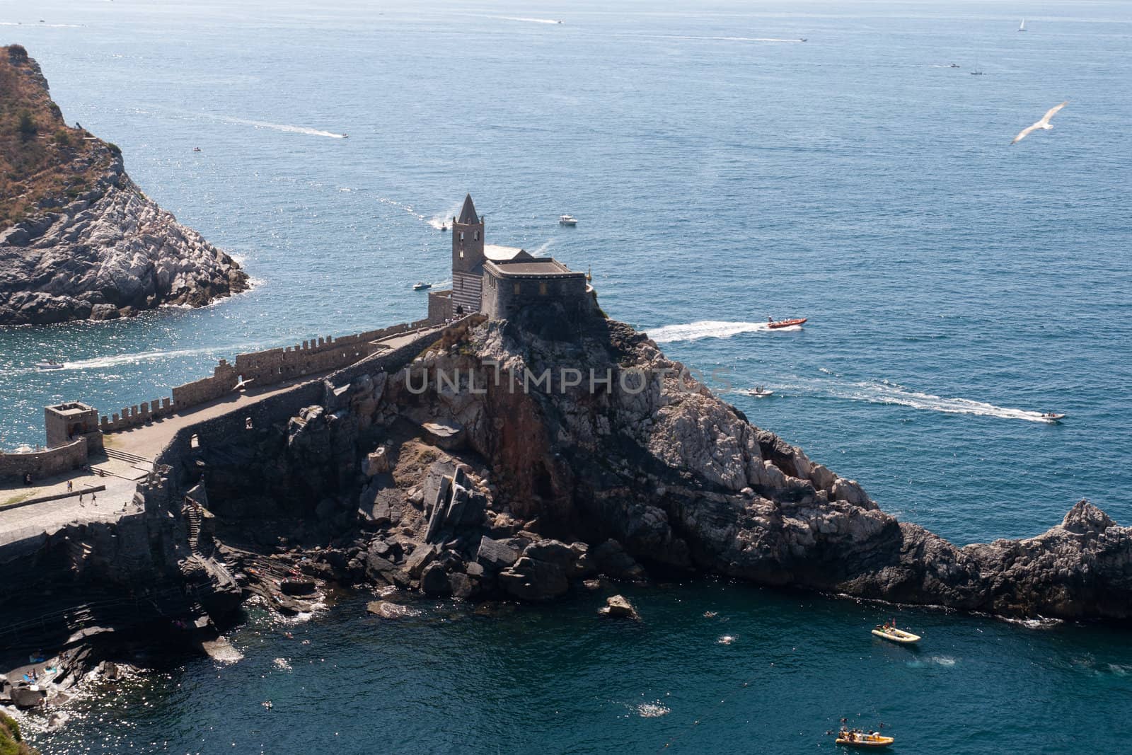 Portovenere main sights  The Gothic church of St. Peter