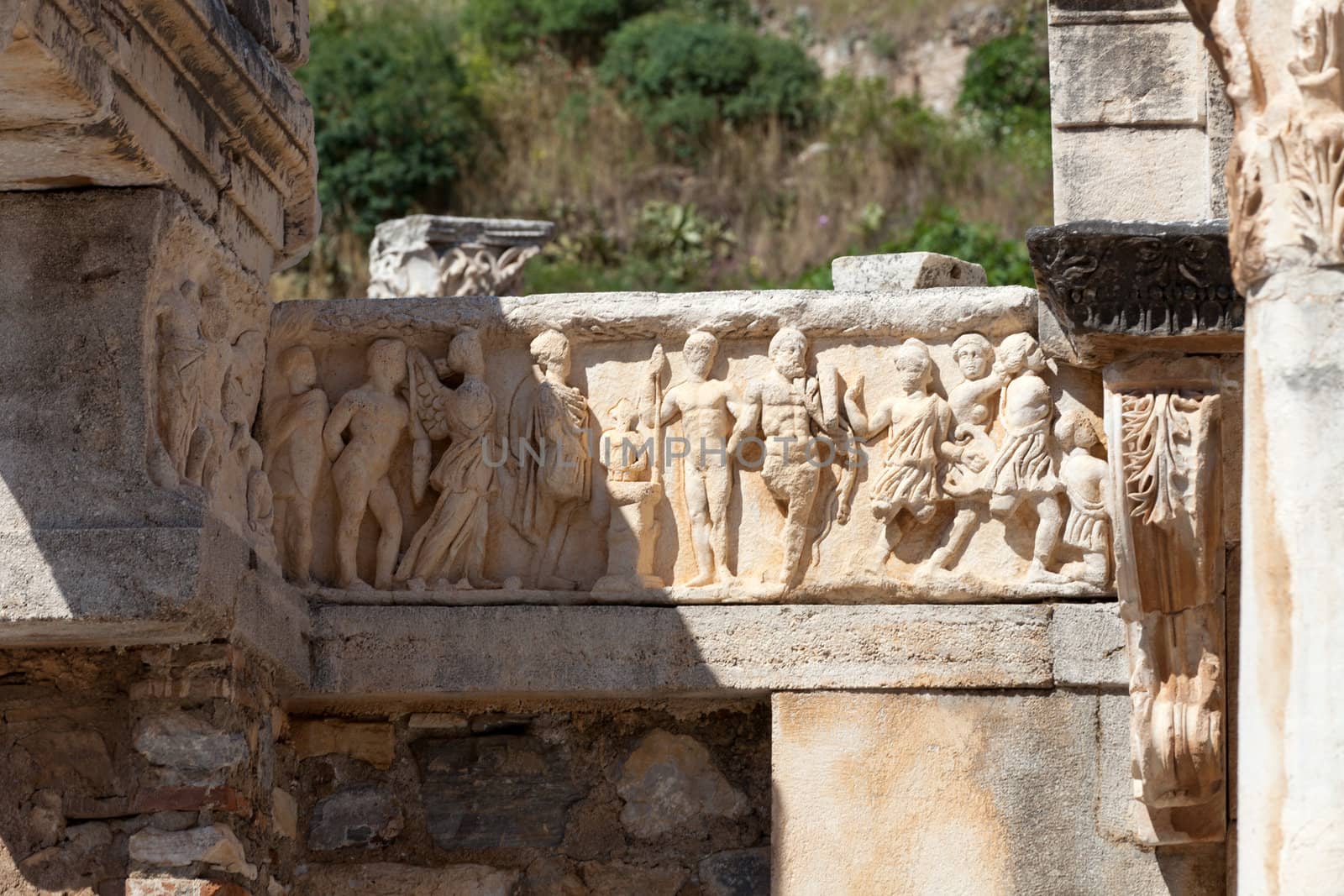 Temple of Hadrian  in the ancient Greek city Ephesus