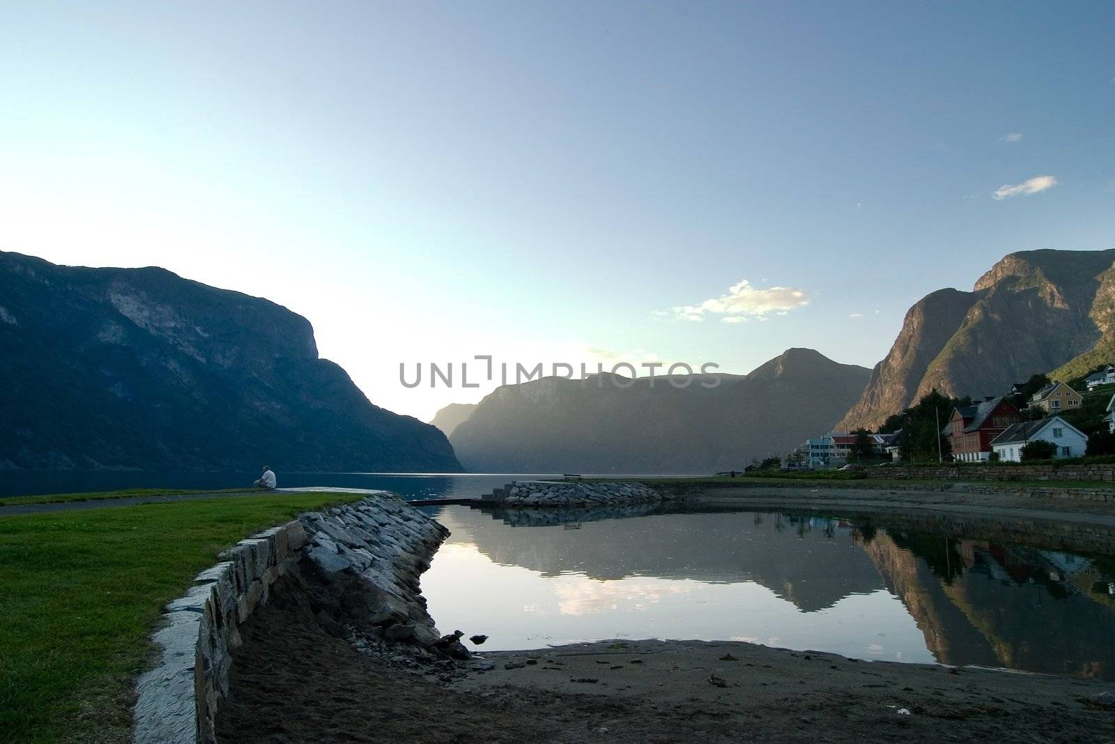 Evening Fjord by leaf