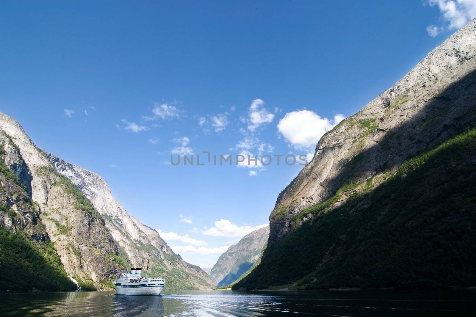 Sognefjord near Gudvangen in the western area of Norway.