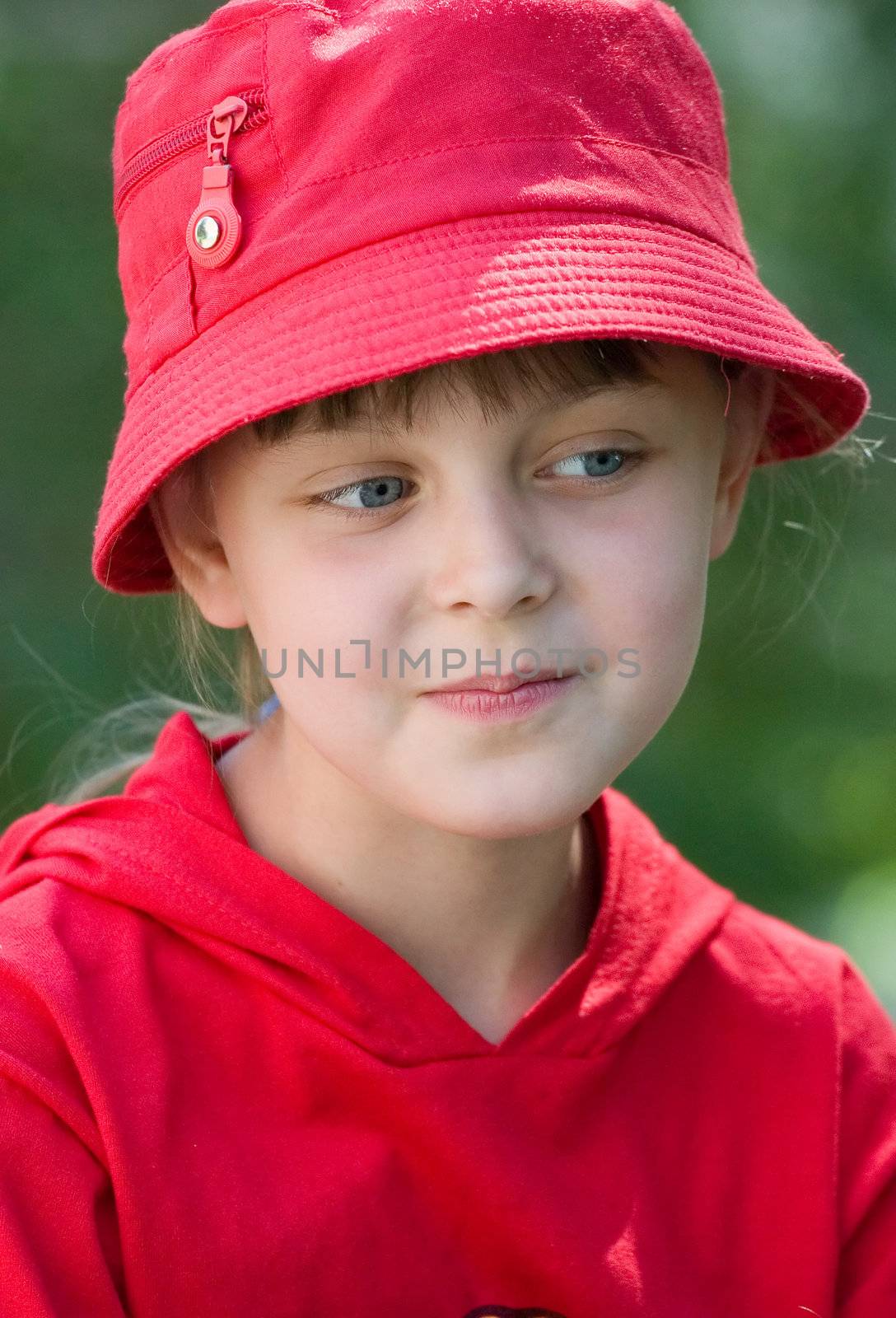 The girl in a red hat by Ohotnik