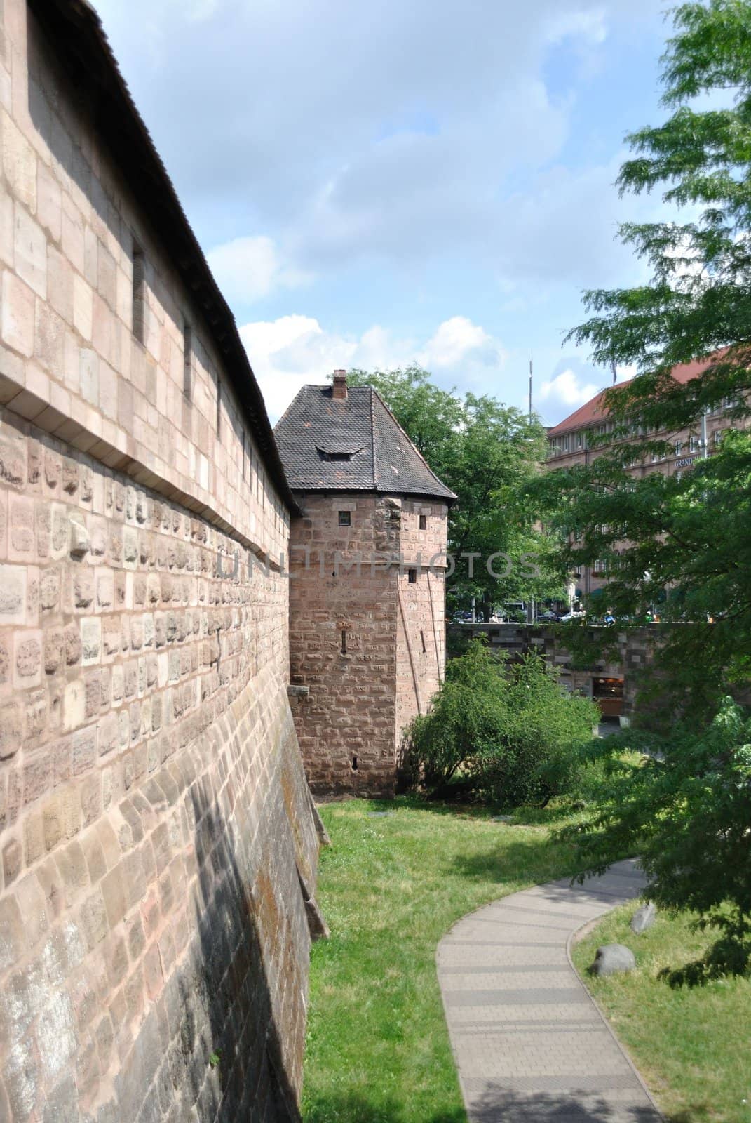 hard stone fundamentally built city wall as a peril protection against the invadors