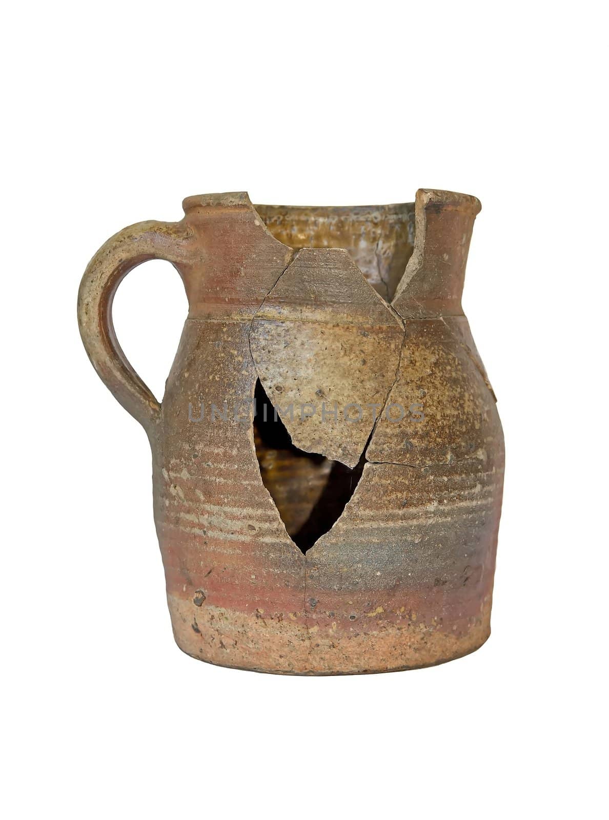 broken pot, a symbol of violence and failure