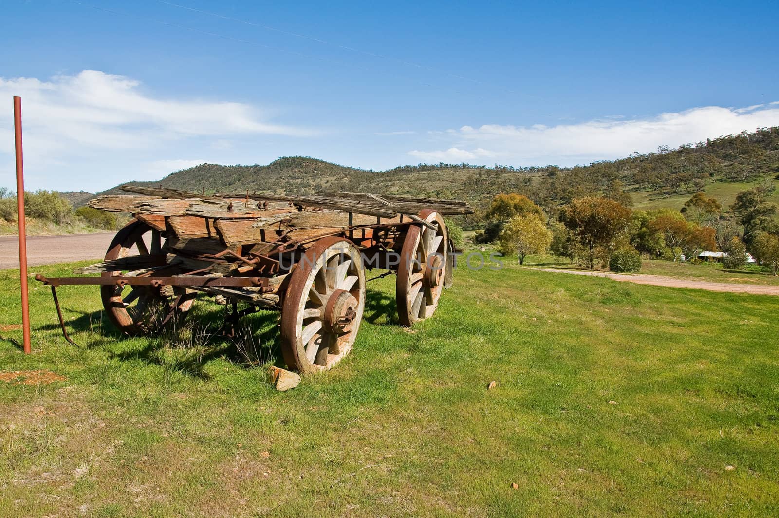 old wagon in the australian outback