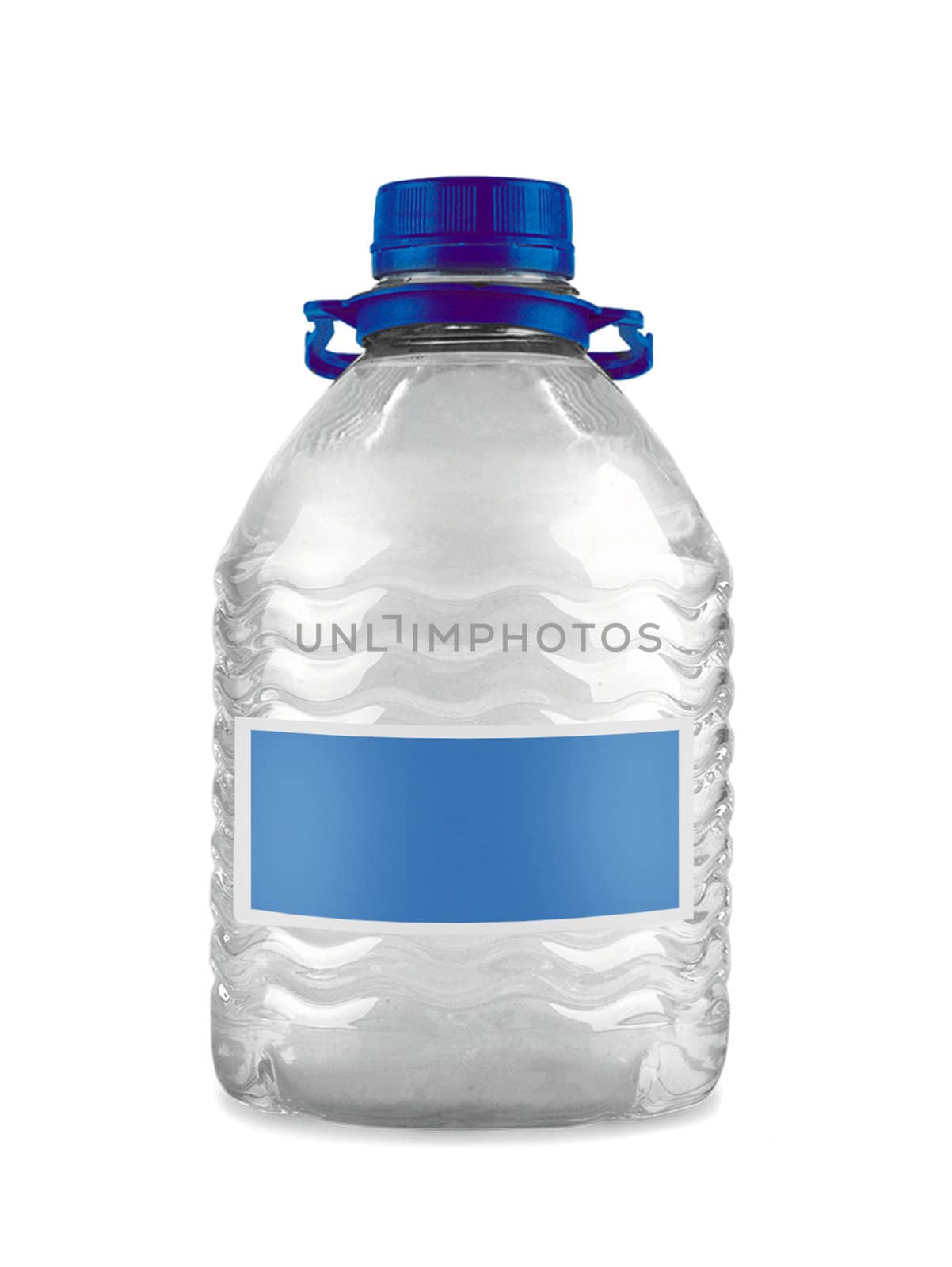 big bottle of water isolated