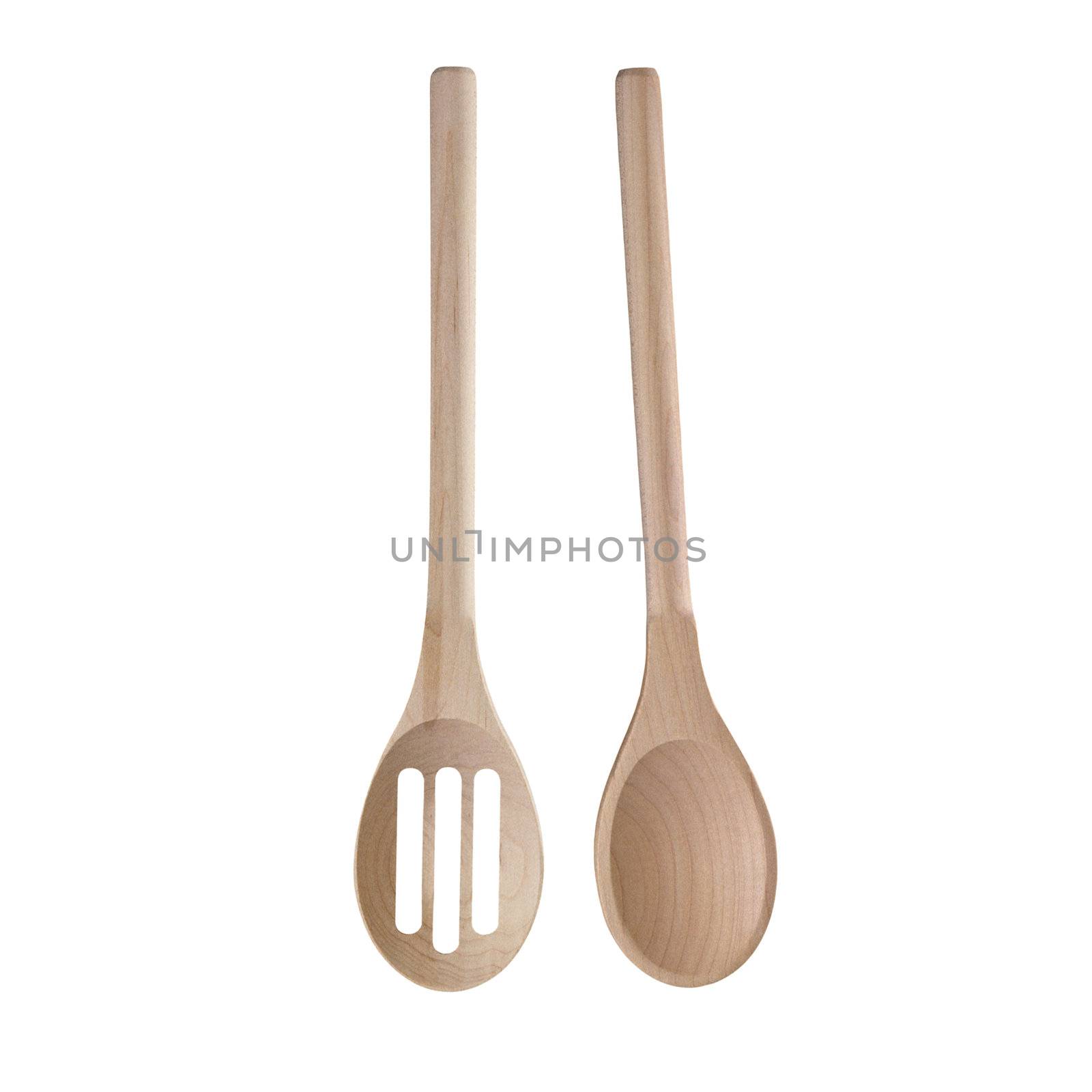 Wooden cooking utensils isolated by ozaiachin
