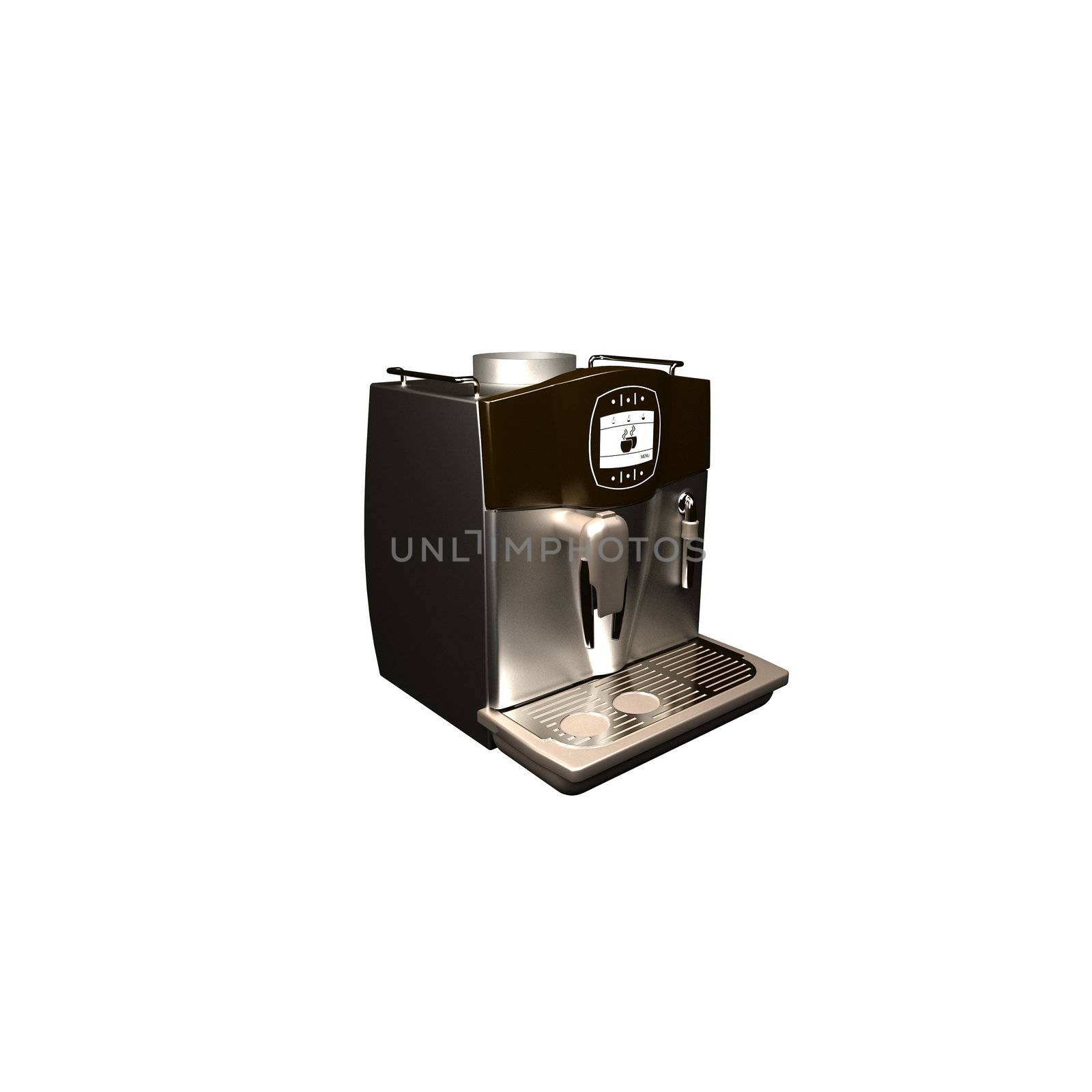 black espresso machine