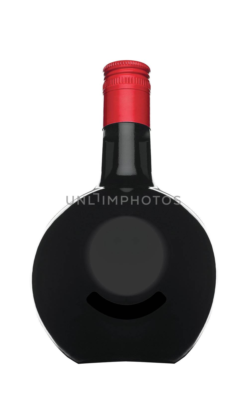 liquor bottle isolated on white by ozaiachin
