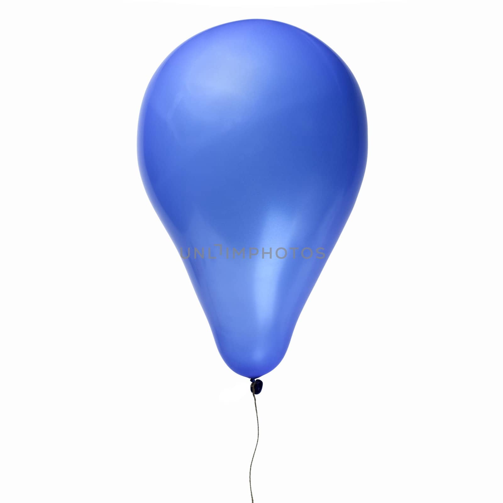 Inflatable balloon, photo on the white background