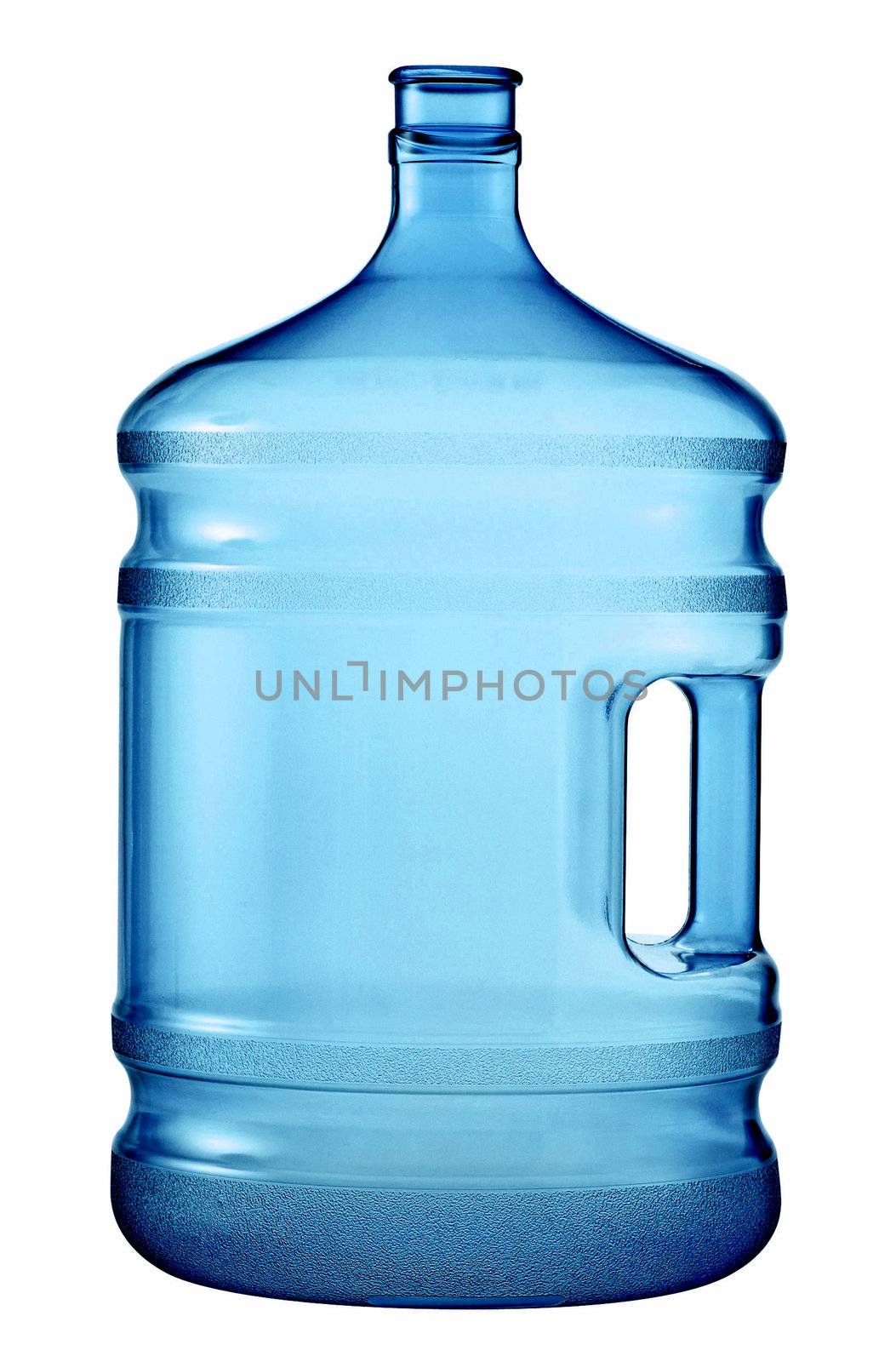 A large bottle of pure water on a white background