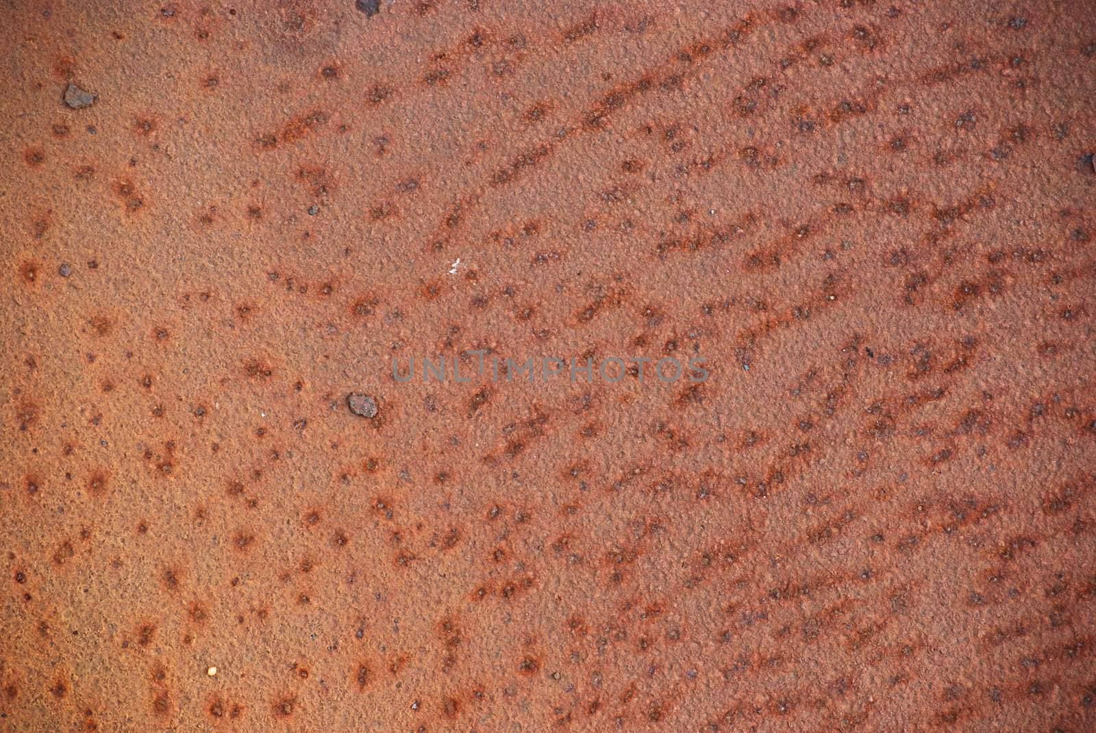 Rusty iron sheet goods wagon corrosion as background