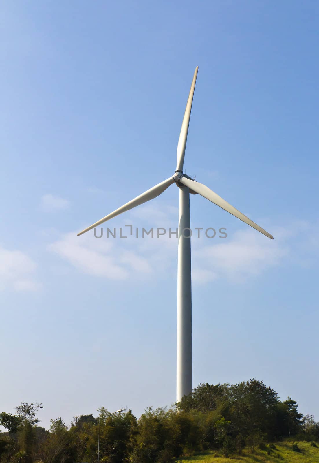 Wind energy turbine power station