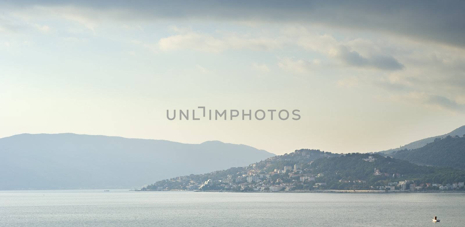 Bautiful view on Herceg Novi city . Montenegro