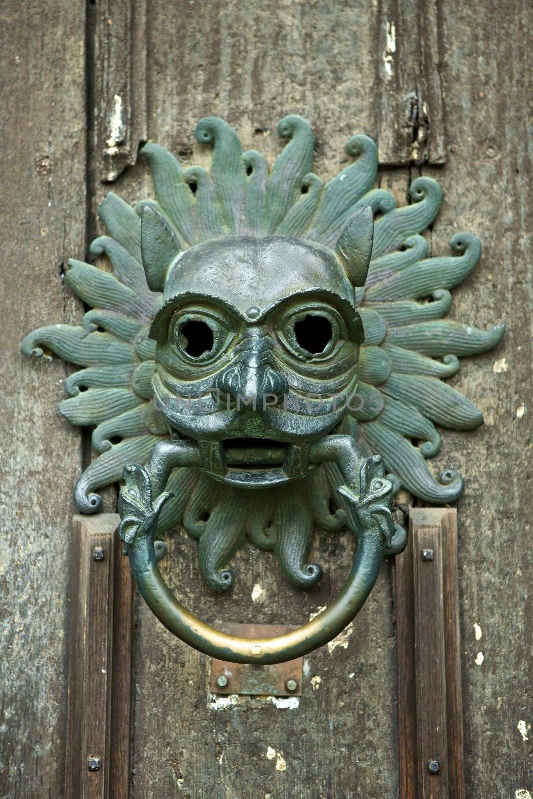 Antique Door Knocker in Durham, England