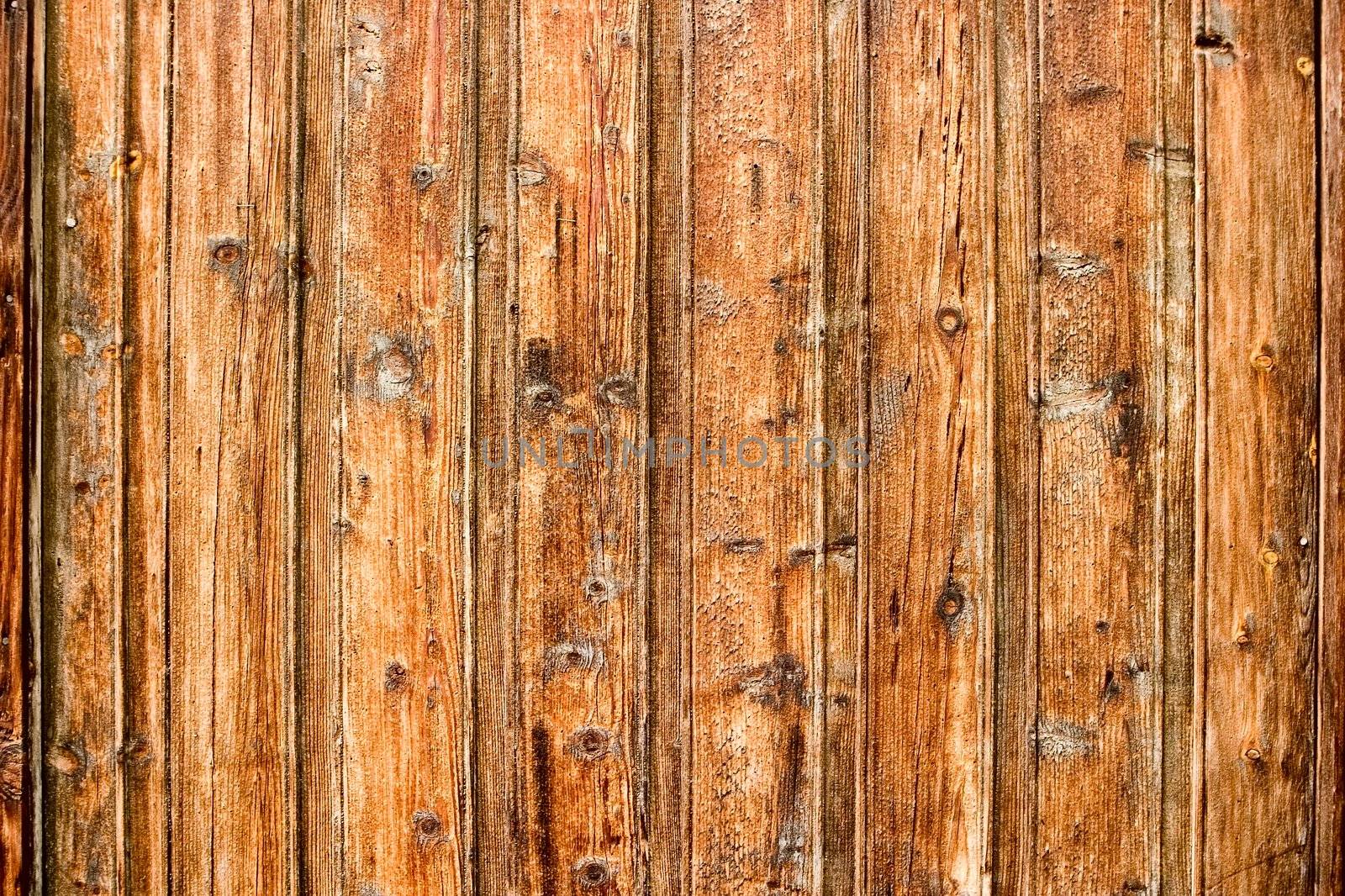 Old Wood Background by leaf