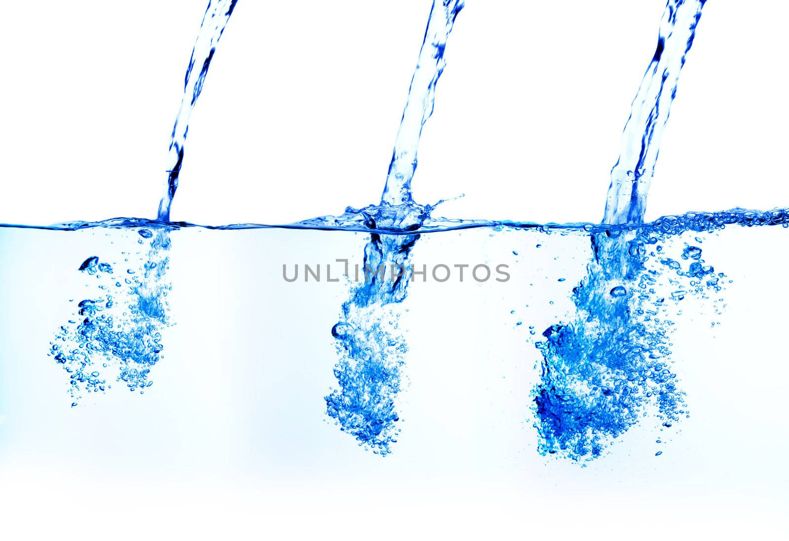 A sequence shot of watering pouring