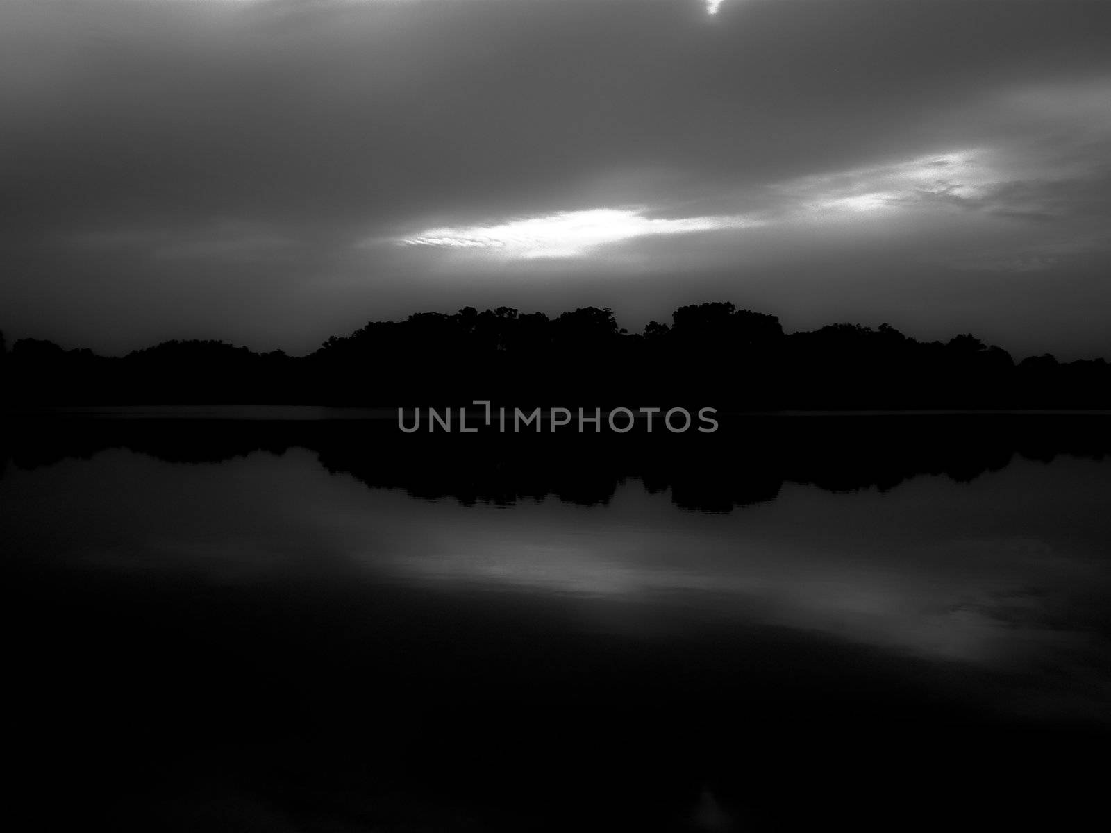 Dark night shot of a island, makes a nice wallpaper.