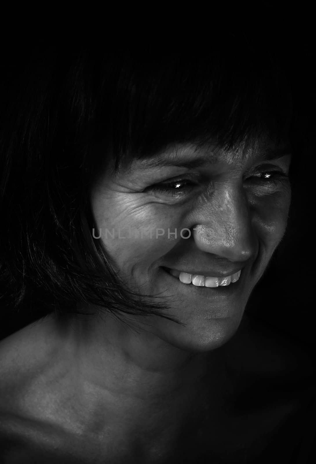 Smiling woman by domencolja