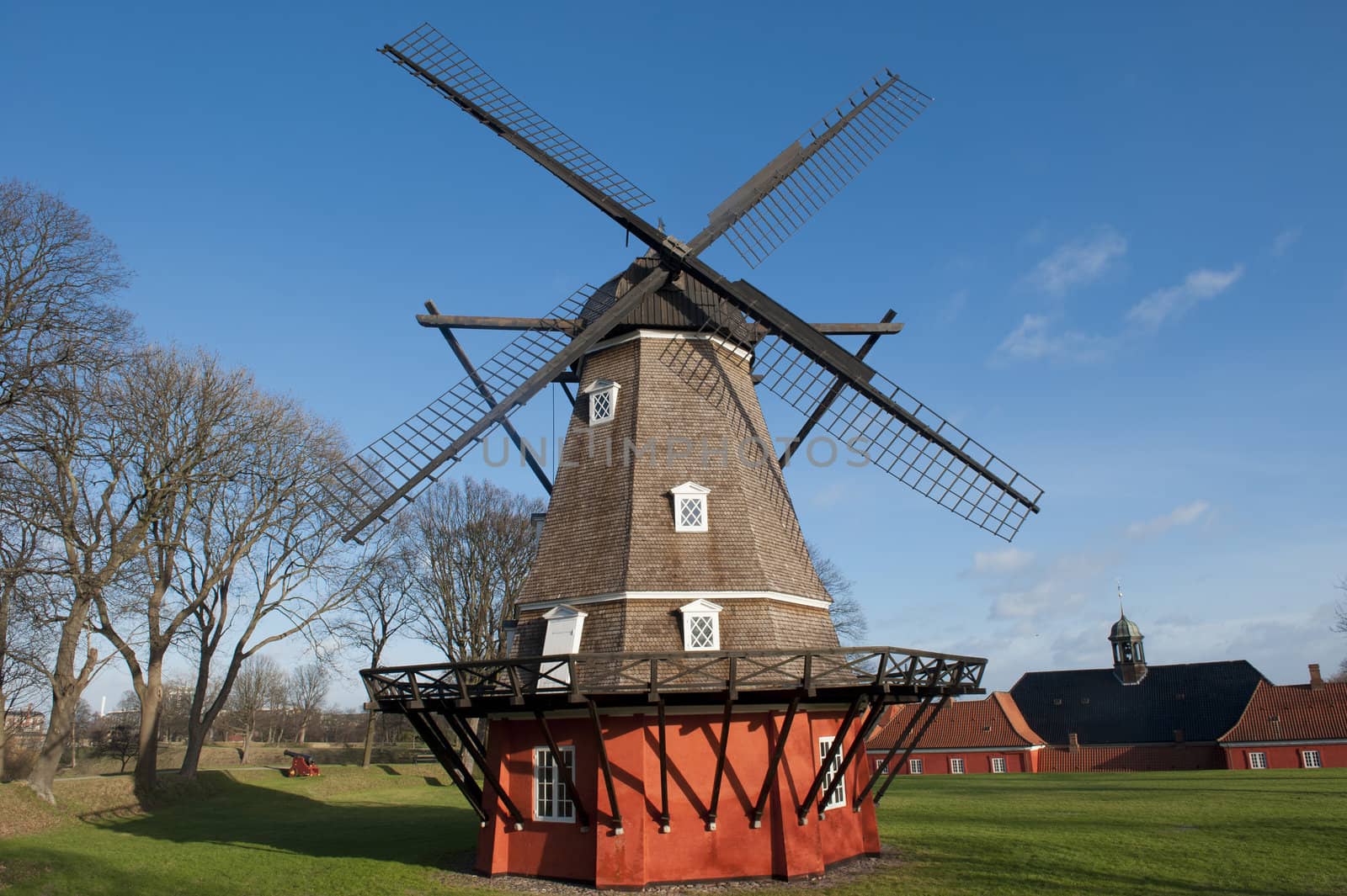 Windmill in Kastellet fortress in Copenhagen