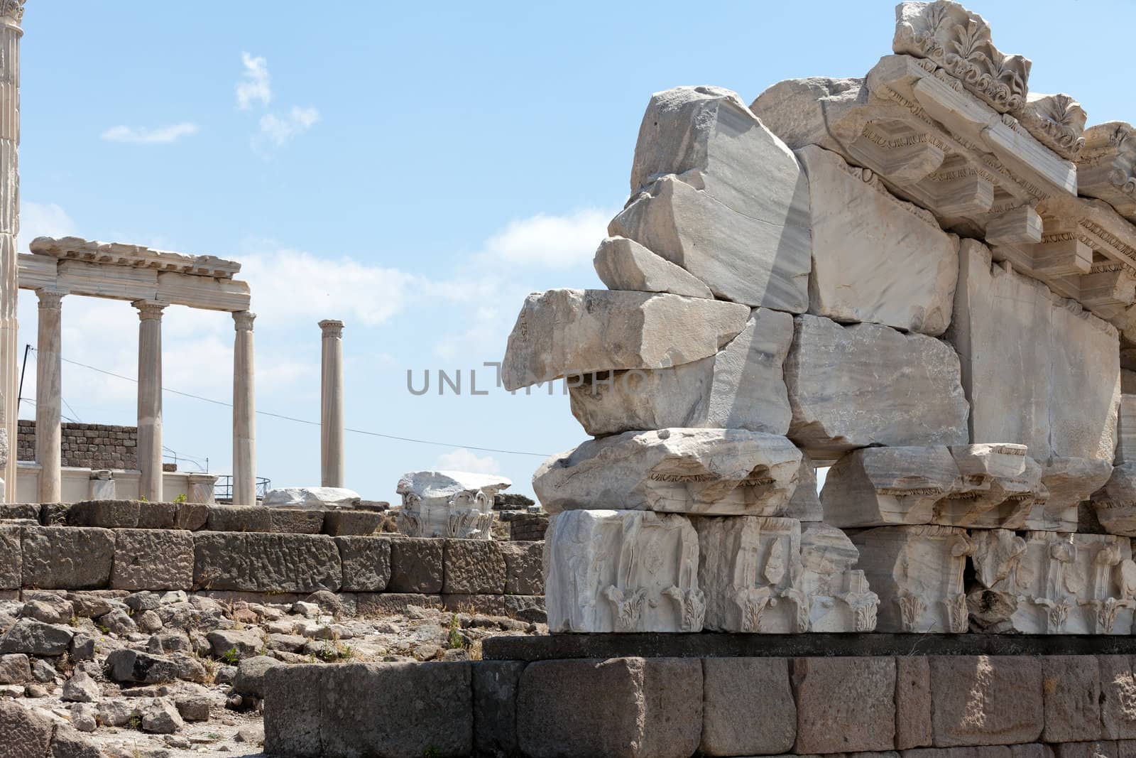 Temple of Trajan at Acropolis of Pergamon