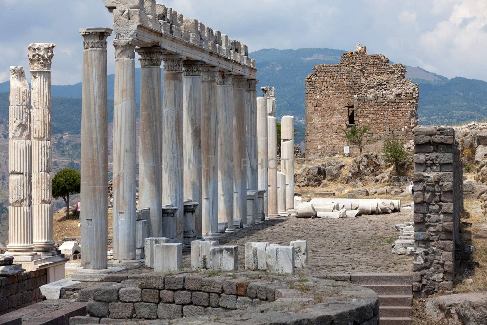Temple of Trajan at Acropolis of Pergamon