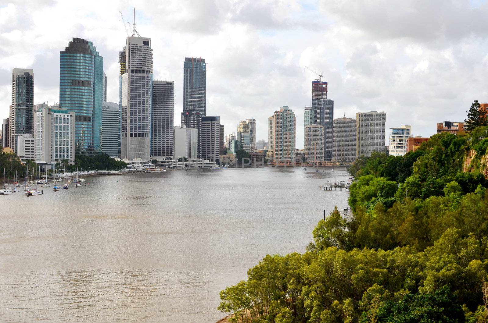 Brisbane City and Brisbane River by ianmck