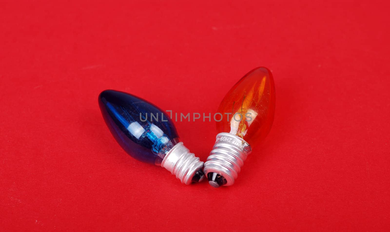 Small,colored light bulbs