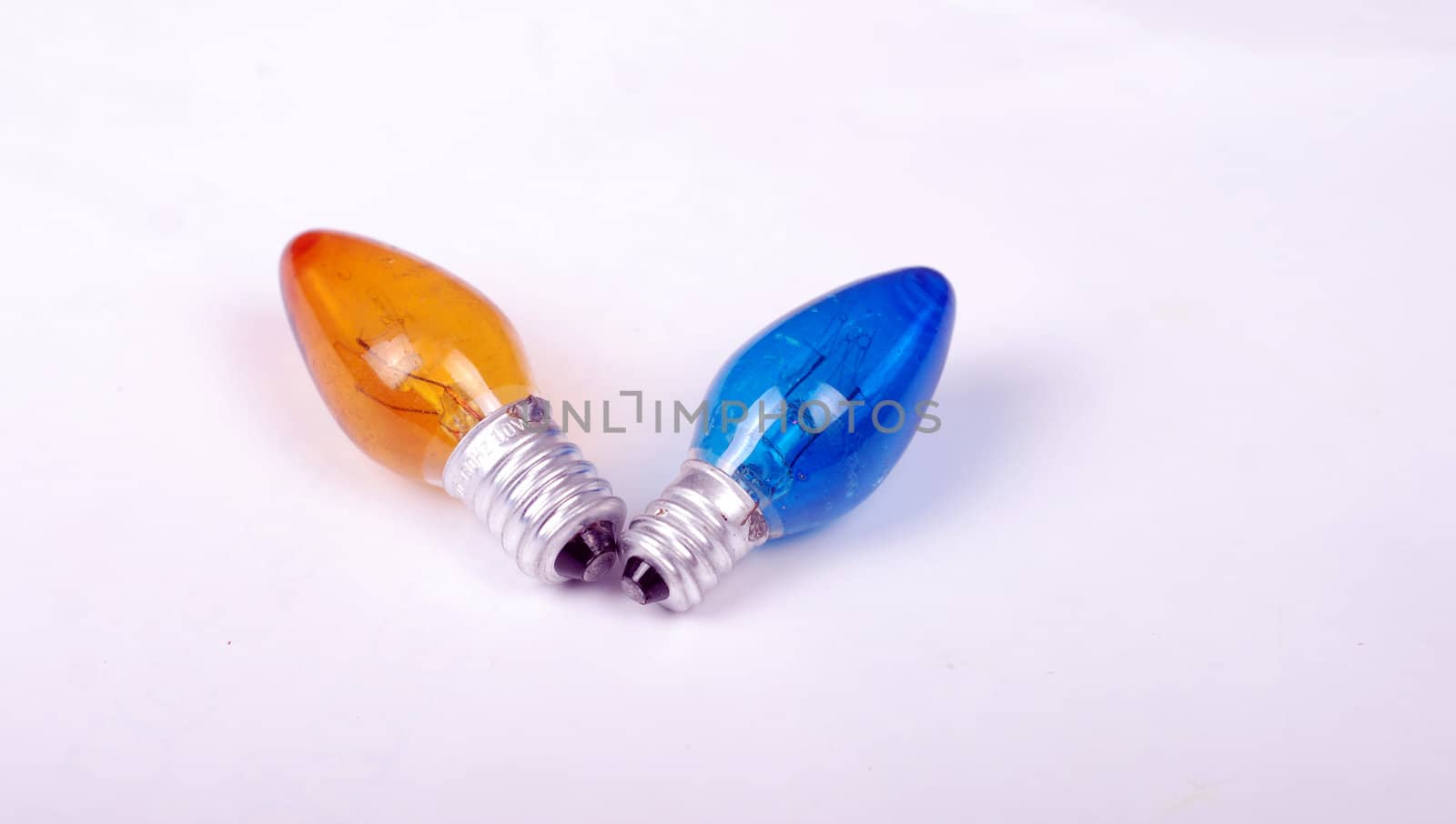 Small,colored light bulbs