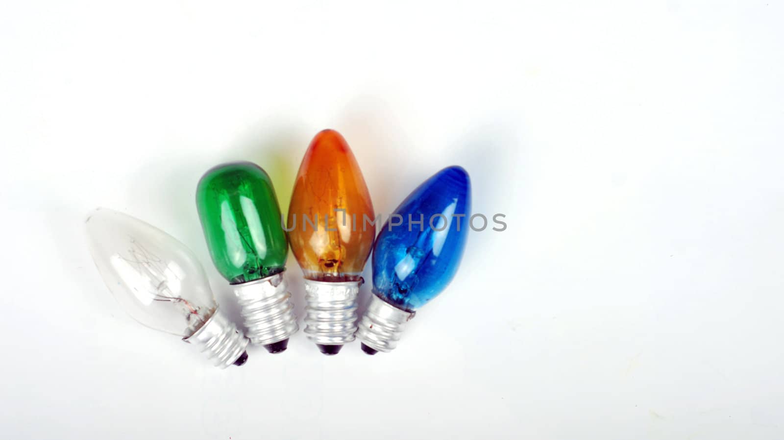 Small,colored light bulbs