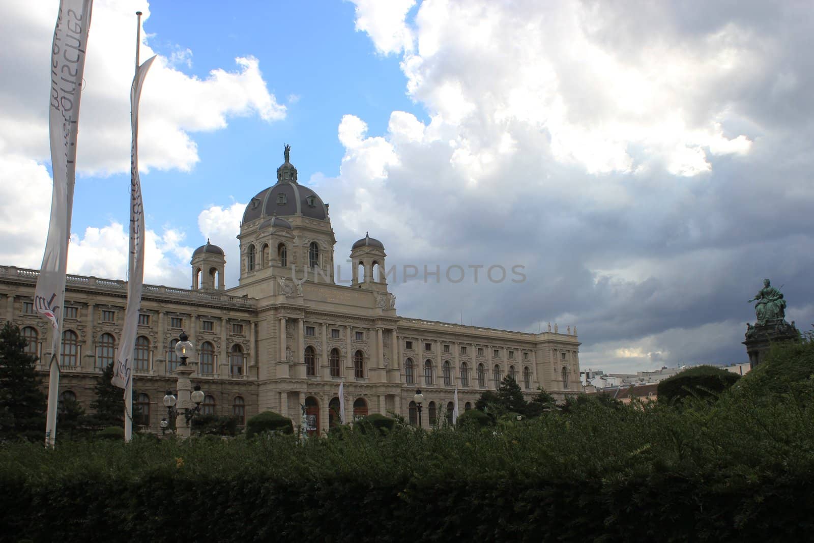 View of Vienna. Beautifull sky, dark and clear/