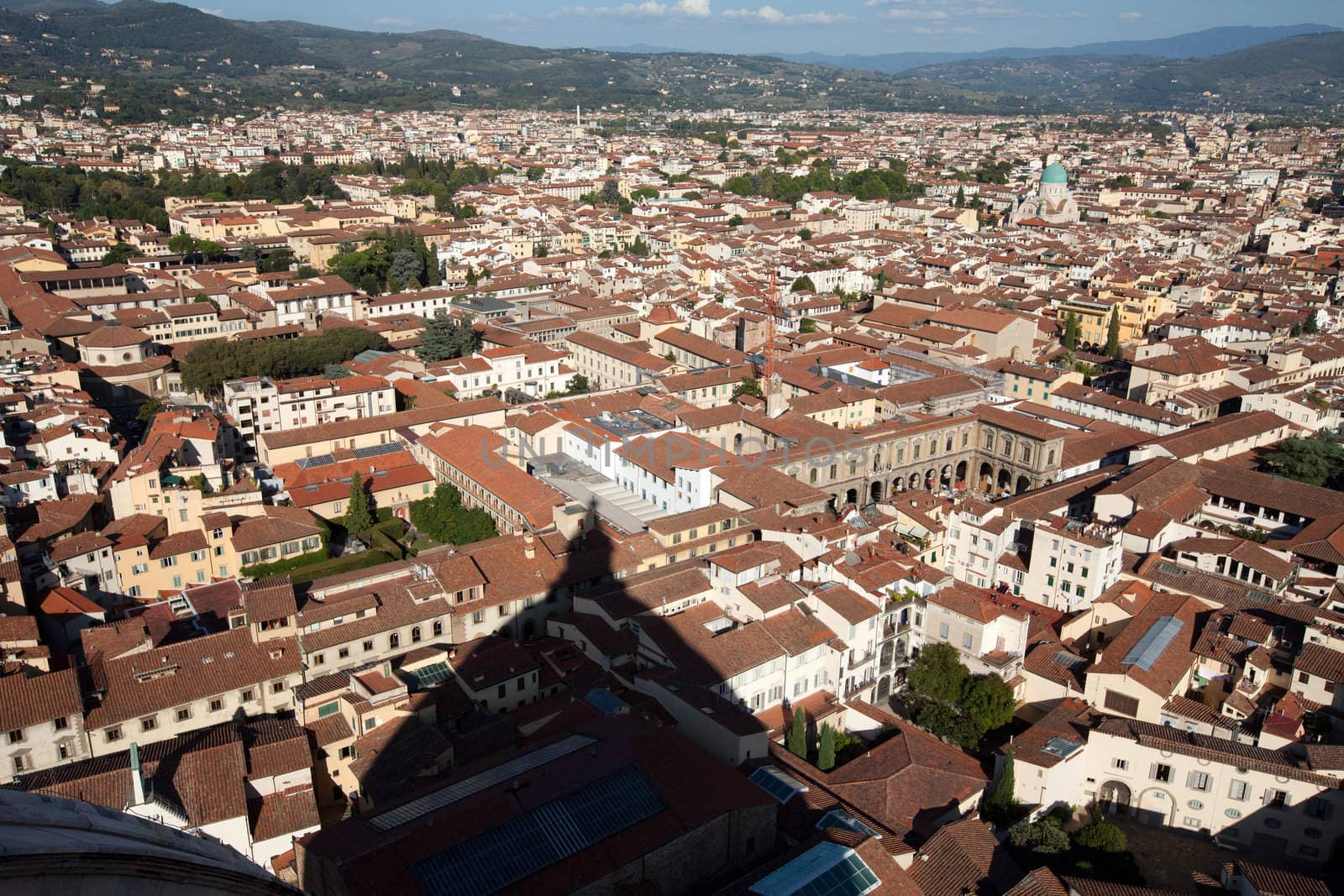 The view on Florence  from the dome Duomo