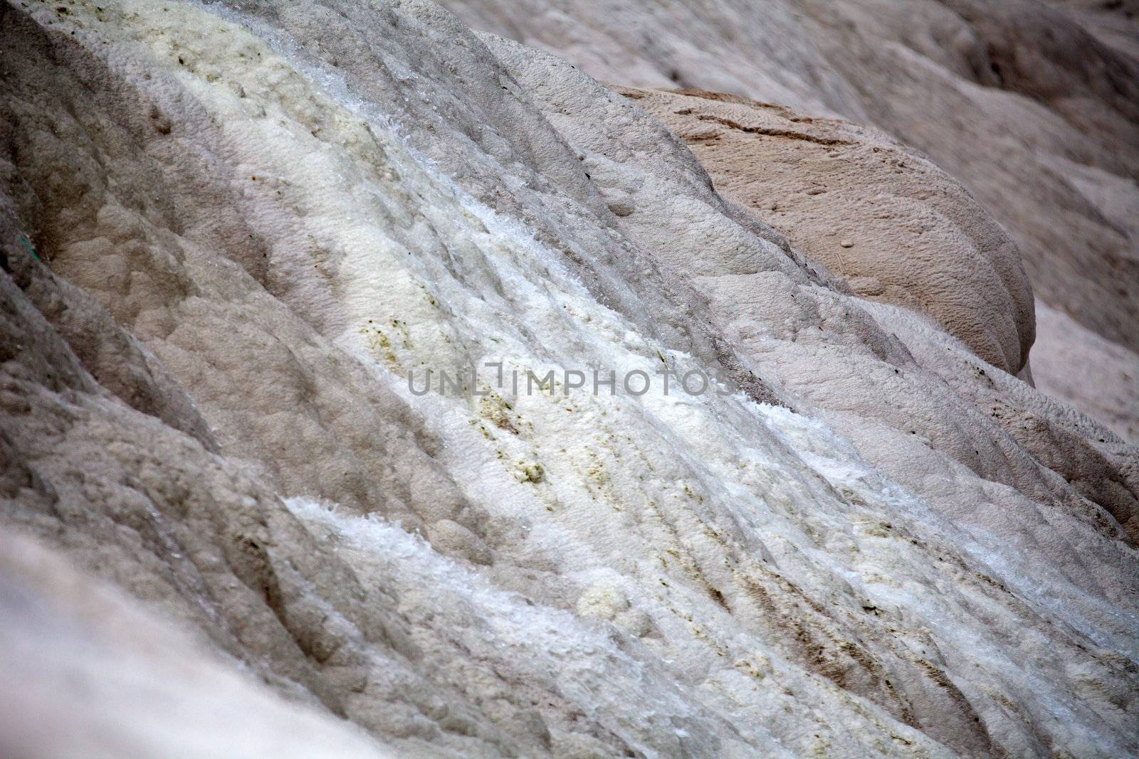 Travertine pools and terraces in Pamukkale Turkey 
