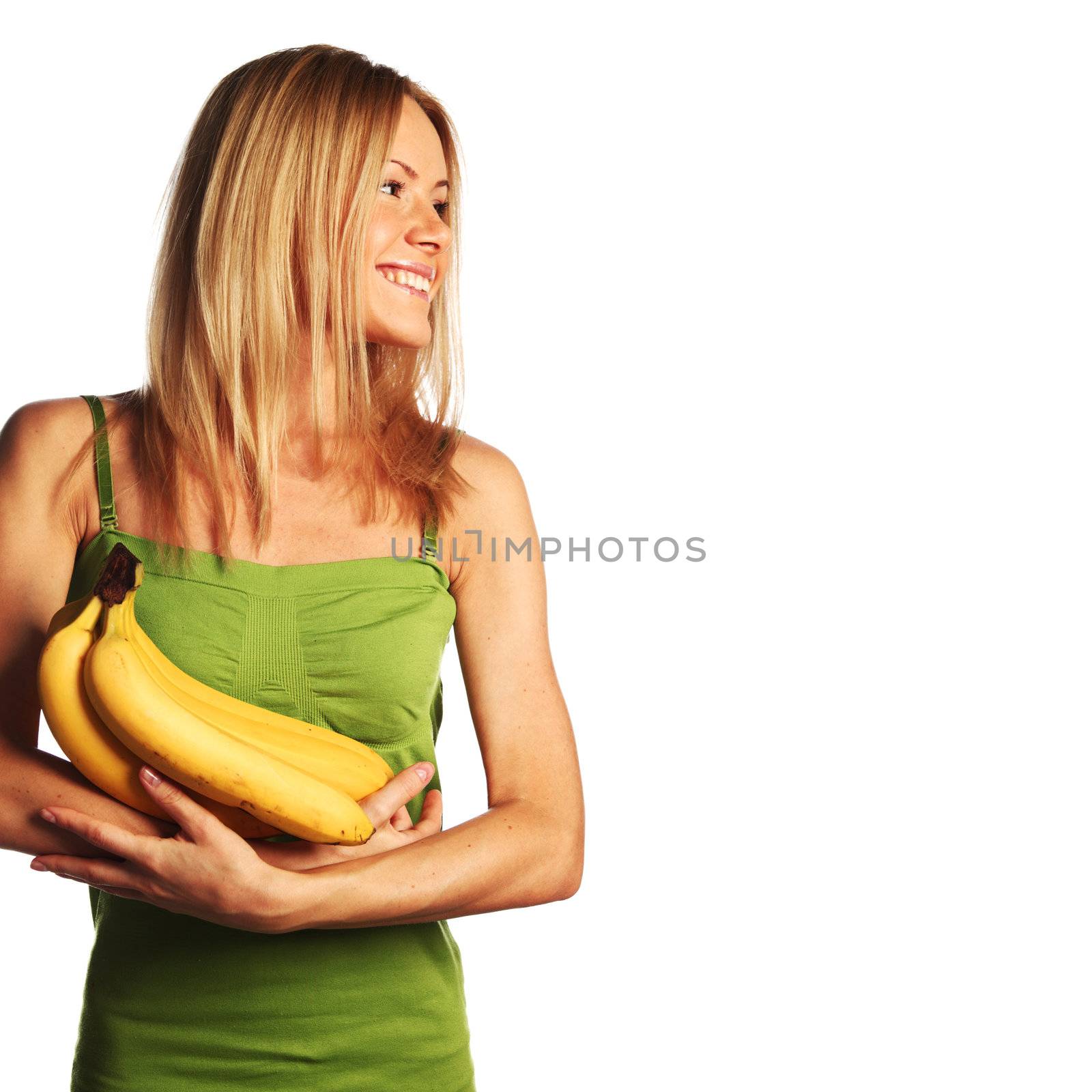 woman and bananas by Yellowj