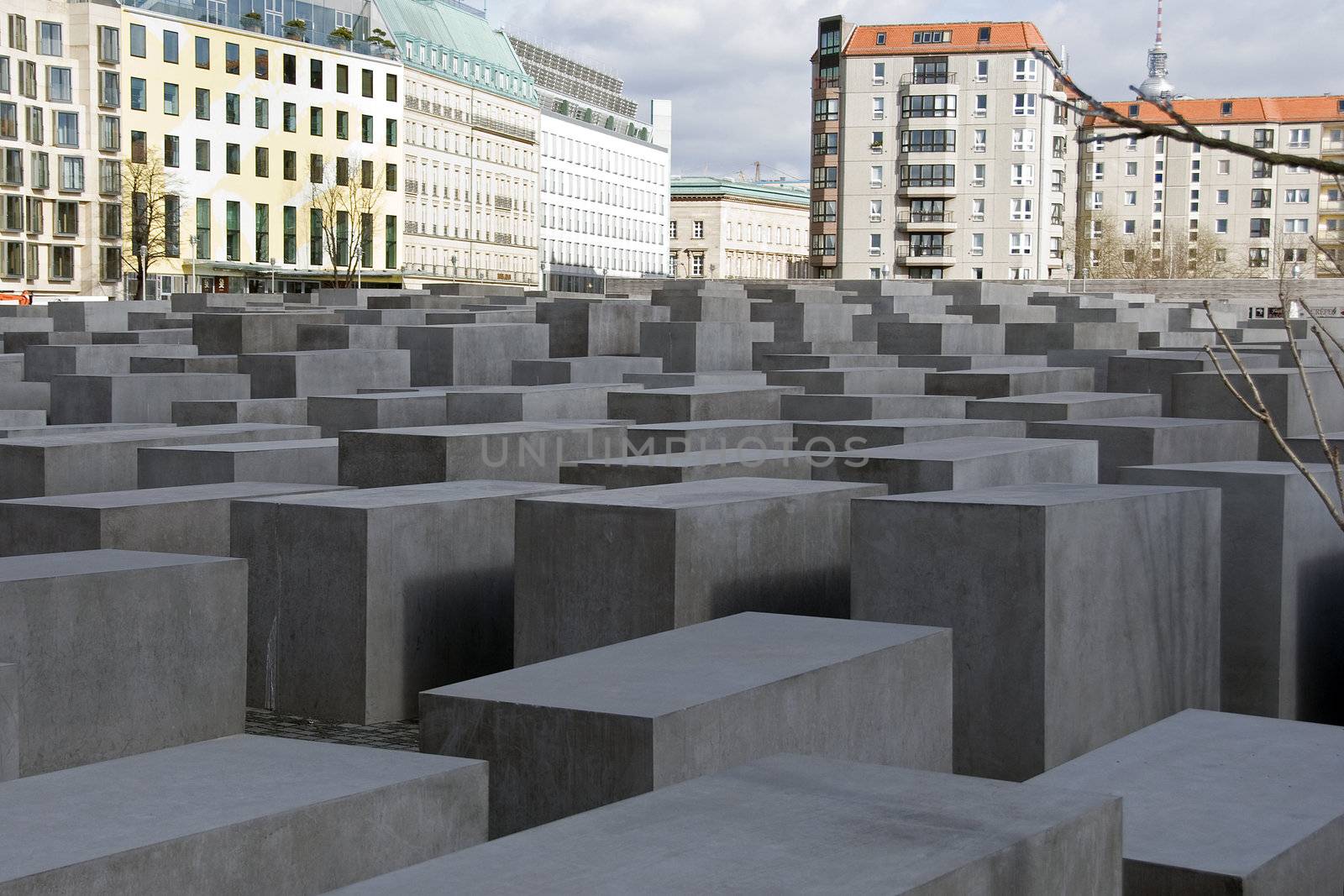 The Holocaust memorial monument in Berlin Germany