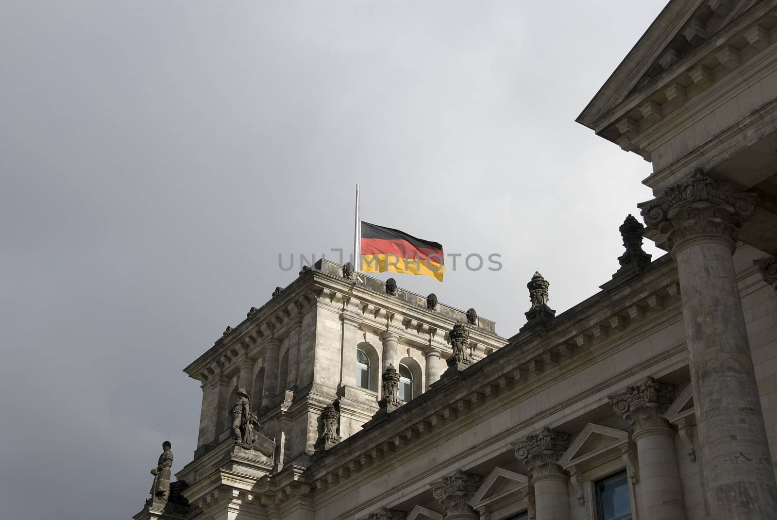  The Reichstag building in Berlin, Germany ,It was opened in 1894 as a Parliament of the German Empire and work till today.