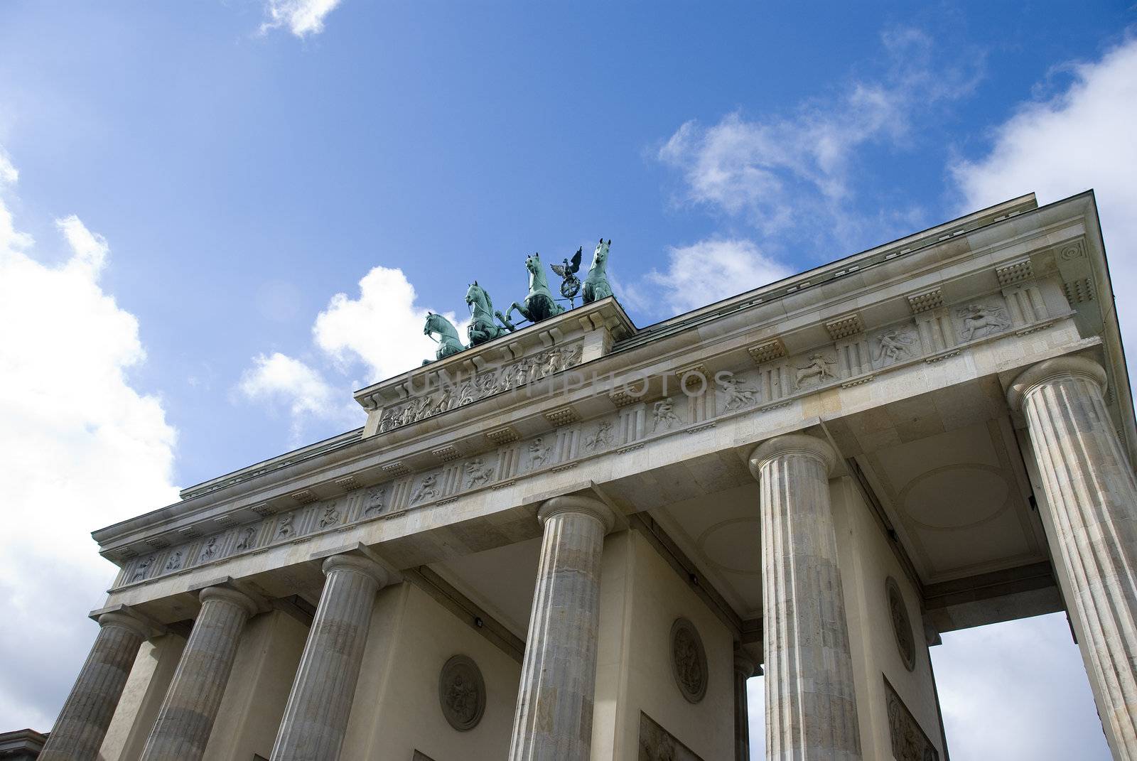 people walking at the brandenburger tor in Berlin