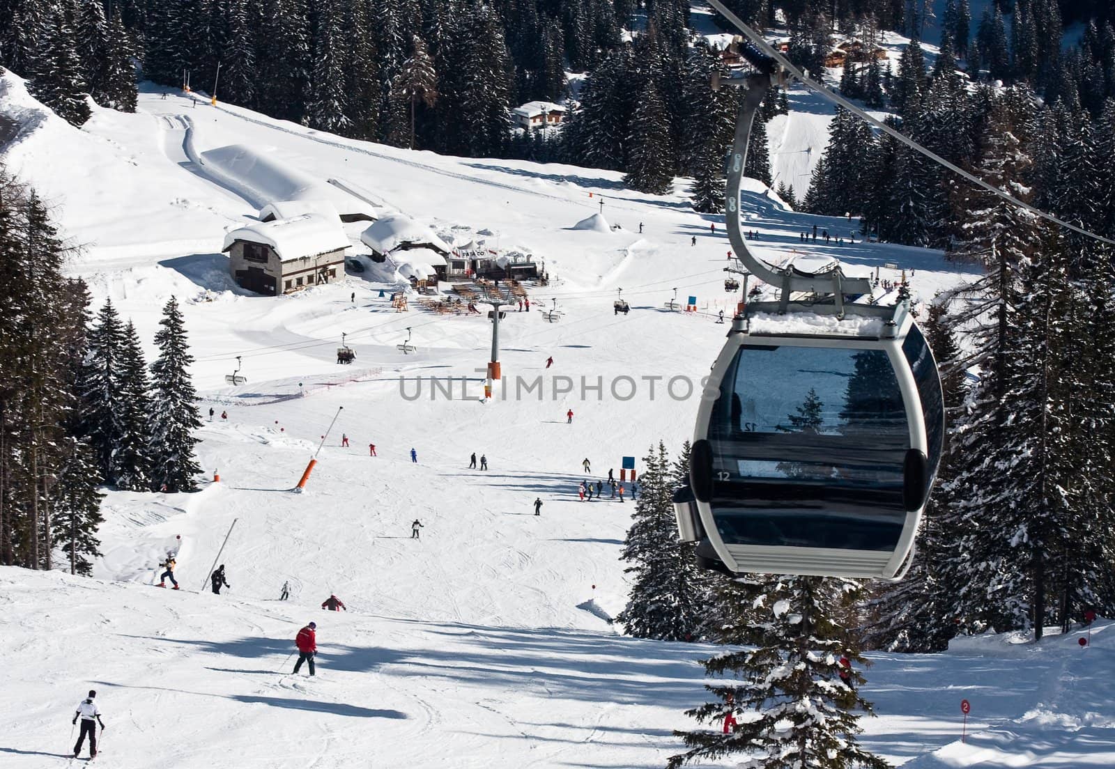 Ski resort Madonna di Campiglio. Italy