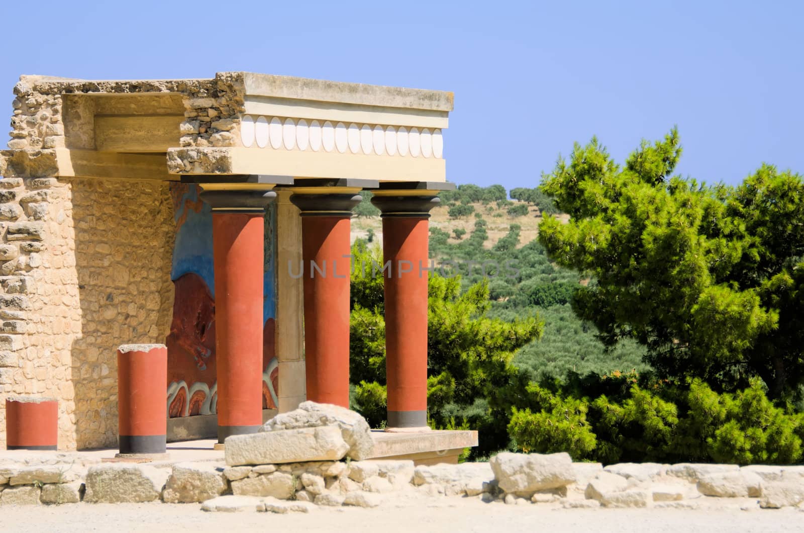 the palace of Knossos in Creta
